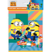 Despicable Me 4 Minions loot bags package featuring colorful bags with Minions eating candy and text indicating 8 loot bags.