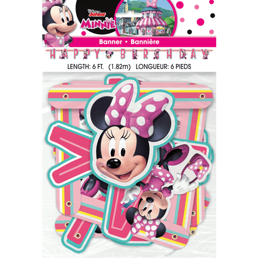Minnie Mouse happy birthday banner 6' | 1ct