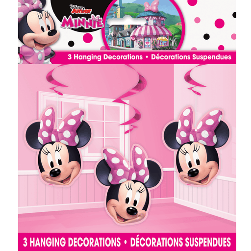 Minnie Mouse swirl decorations | 3ct