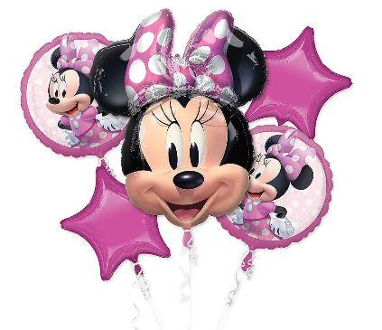 Minnie Mouse Balloon Bouquet  | 5 pcs