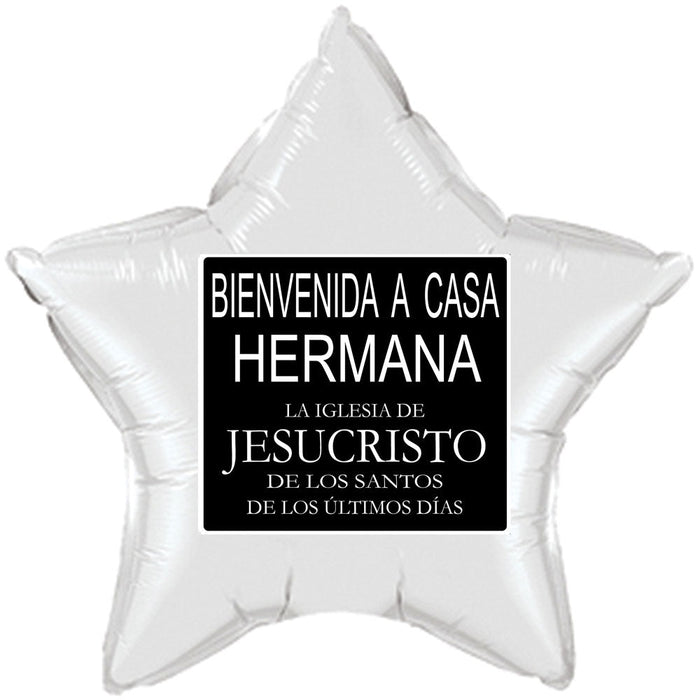 Missionary Welcome Home Sister Spanish Mylar Balloon 17" | 1 ct