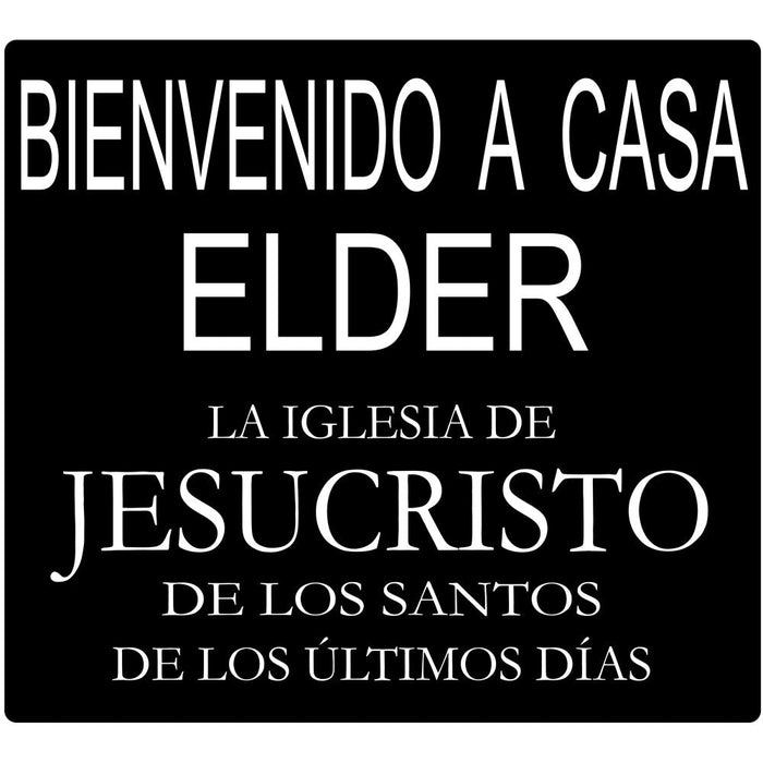 Missionary Welcome Home Elder/Sister! English or Spanish Door Banner, 24" x 21.5" | 1ct Elder / Spanish