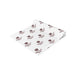 White table runner with repeating Missouri State logo and text pattern in burgundy, rolled and displayed at an angle.