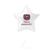 White star-shaped mylar balloon with maroon bear logo and "You've mastered it!" text, displayed against a white background.
