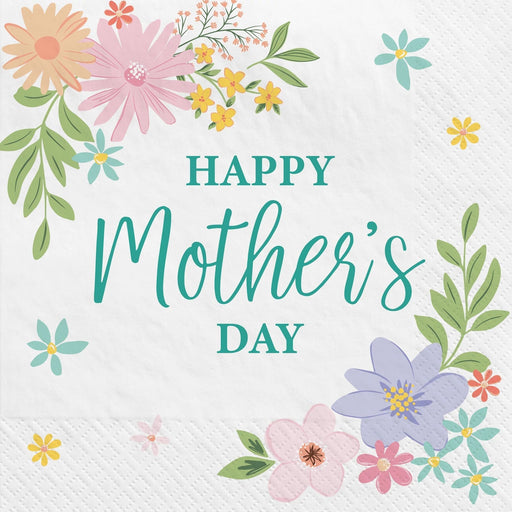 Mother's Day Floral Happy Mother's Day Paper Lunch Napkins | 16 ct