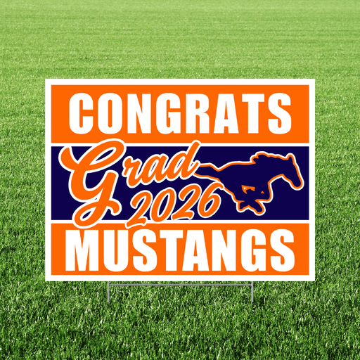 Mountain Crest High School Grad Yard Sign 24" x 18" | 1 ct
