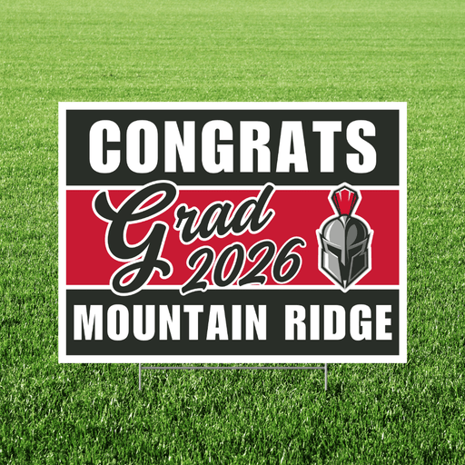 Mountain Ridge High School Grad Yard Sign 24" x 18" | 1 ct
