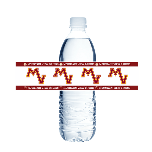 Mountain View HS UT Water Bottle Label 8.5x2" | 24ct