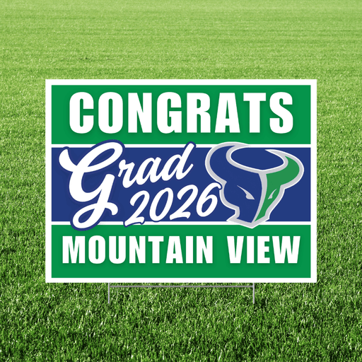 Mountain View ID High School Grad Yard Sign 24" x 18" | 1 ct