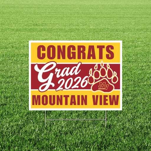 Mountain View UT High School Grad Yard Sign 24" x 18" | 1 ct