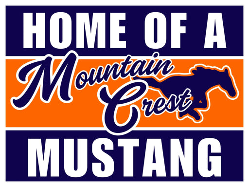 Mountain Crest High School Spirit Yard Sign 24" x 18" | 1 ct