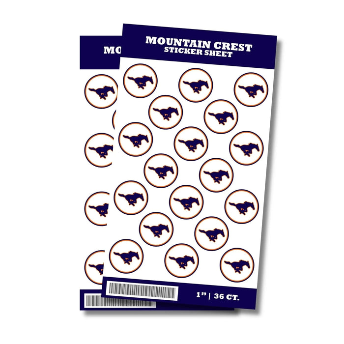 Mountain Crest High School Sticker Seal 1" | 36 ct - Zurchers