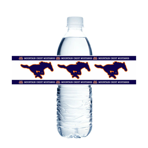 Mountain Crest High School Water Bottle Labels | 12 ct