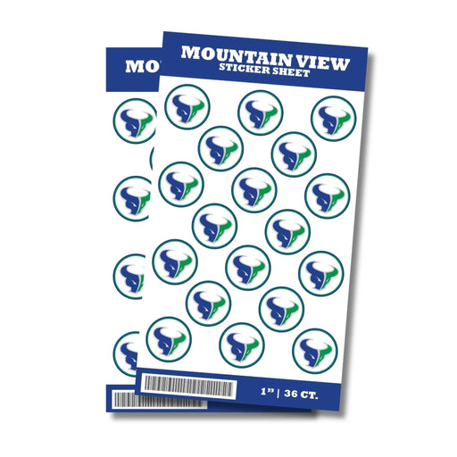 Mountain View, Idaho High School Sticker Seal 1" | 36 ct