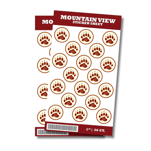 Mountain View Utah High School Sticker Seal 1" | 36 ct