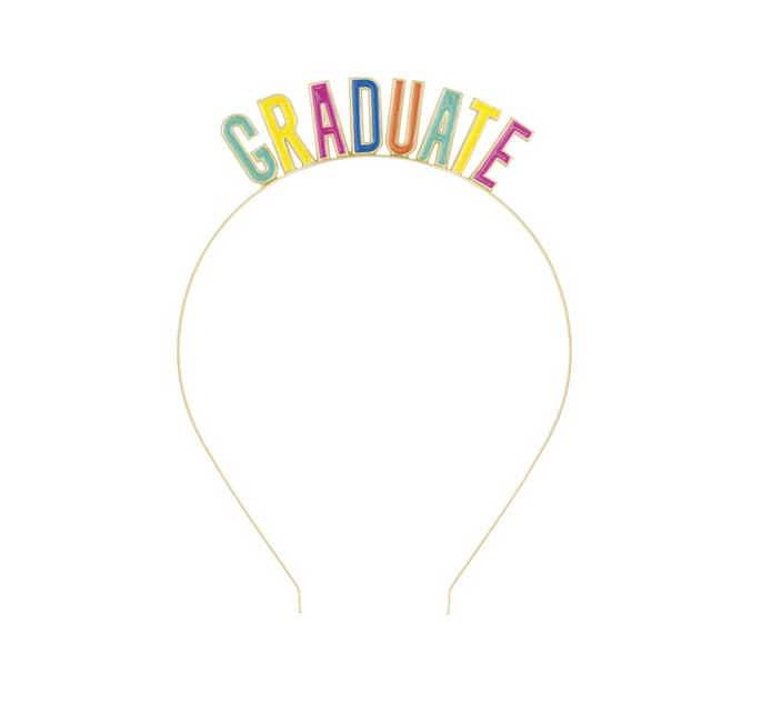Multicolor Enamel "Graduate" Headband | 1ct.