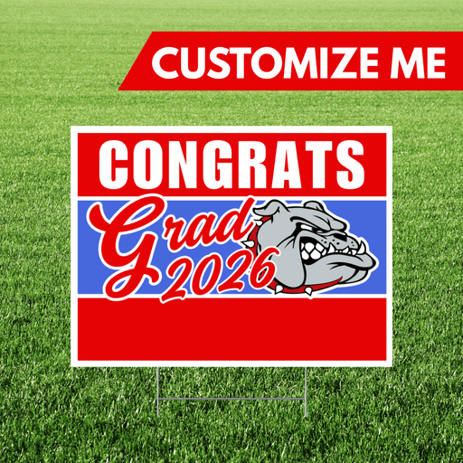 Nampa High School Custom Name Grad Yard Sign 24" x 18" | 1 ct