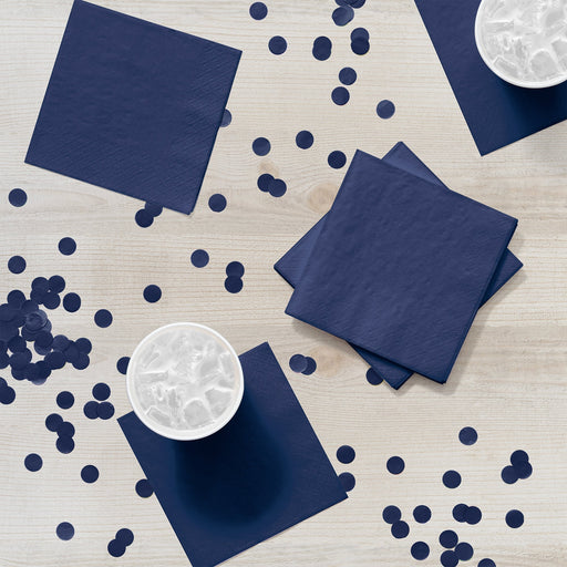 Navy Blue Beverage Napkins | 200ct