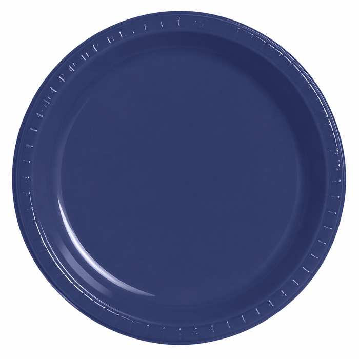 Navy Plastic Plates 7" | 20ct - Zurchers