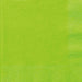 Bright neon green paper napkins with a textured weave pattern visible on the edges.