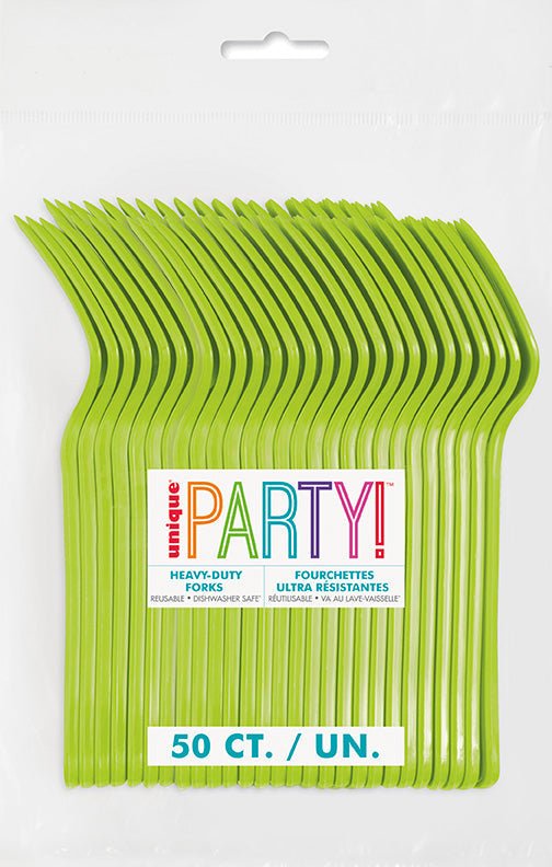 Neon Green Premium Forks | 50ct