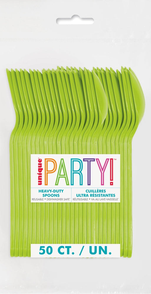 Neon Green Premium Spoons | 50ct