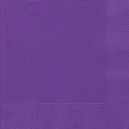 Neon Purple Dinner Napkins | 40ct