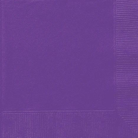 Neon Purple Lunch Napkins | 40ct