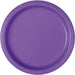 20ct 10in Paper Plate Neon Purple - Party Supplies