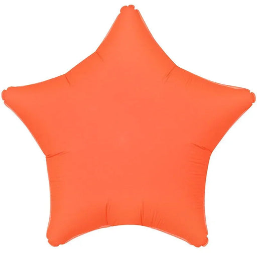 Orange Star Mylar Balloon 18" | 1ct.