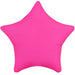Bright neon pink five-pointed star-shaped foil balloon with rounded edges and a smooth matte finish.
