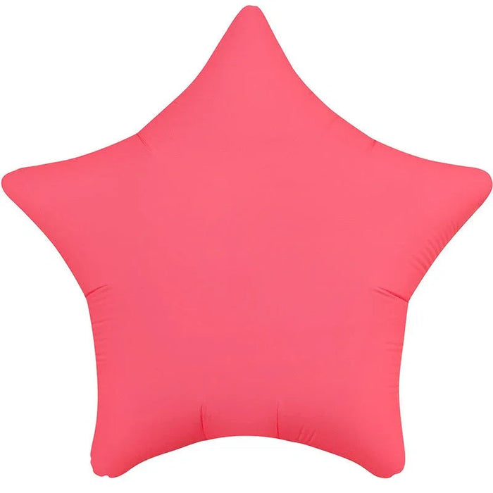 Neon Red Star Mylar 18" | 1ct - Zurchers