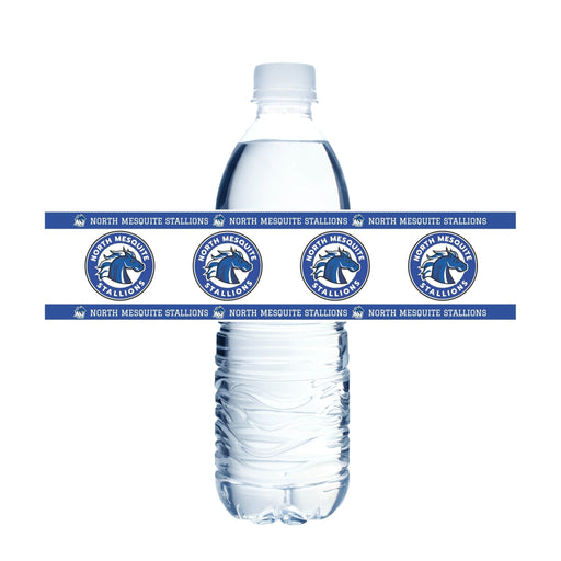 North Mesquite TX Water Bottle Label 8.5x2" | 24ct