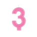 Number 3 Candle - Party Supplies