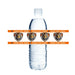 Two clear plastic water bottles with orange and white "Ogden High Tigers" bands wrapped around the middle, featuring four tiger head logos and repeated text.