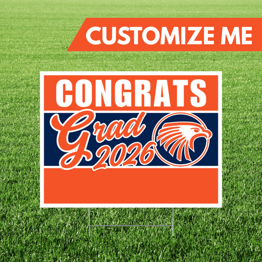 Olathe East KS Custom Grad 2026 Yard Sign 18x24" | 1ct