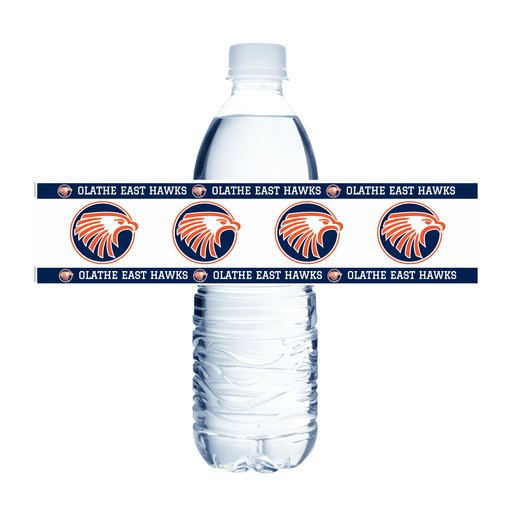 Olathe East KS Waterbottle Label 8.5x2" | 24ct