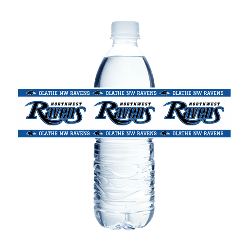 Olathe Northwest KS Waterbottle Label 8.5x2" | 24ct