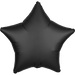 Onyx Satin Star Balloon, 18'' | 1 ct - Zurchers