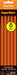 Package of five neon orange glow sticks with connectors, each eight inches long, displayed vertically on an orange and black branded card.