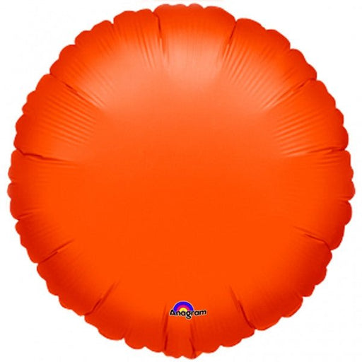 Orange Round Mylar Balloon 18'' | 1ct
