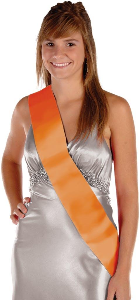Orange Satin Sash | 1 ct