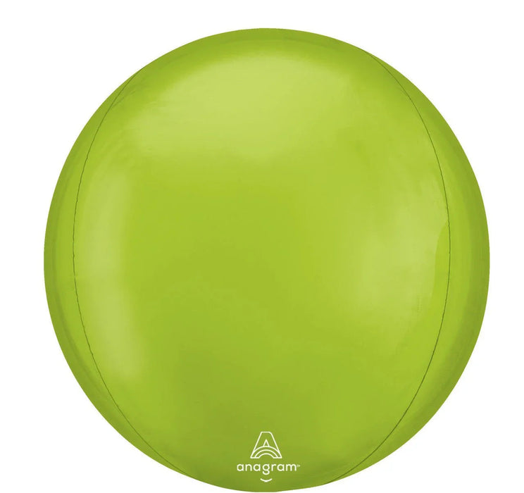 Bright lime green spherical balloon with the Anagram logo at the bottom.