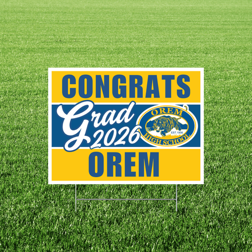 Orem High School Grad Yard Sign 24" x 18" | 1 ct