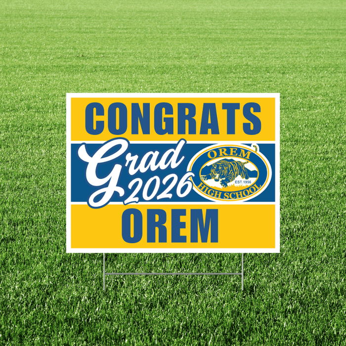 Orem High School Grad Yard Sign 24" x 18" | 1 ct - Zurchers