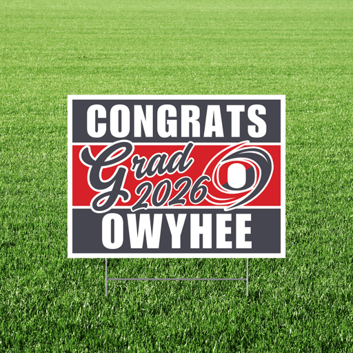 Owyhee High School Grad Yard Sign 24" x 18" | 1 ct