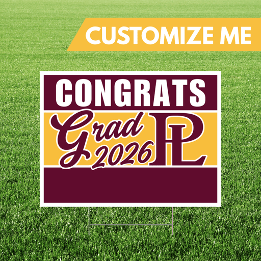 Papillion La Vista NE Custom Grad Yard Sign 18x24" | 1ct