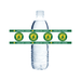 Clear water bottle with 'Parkview Vikings' label on a white background