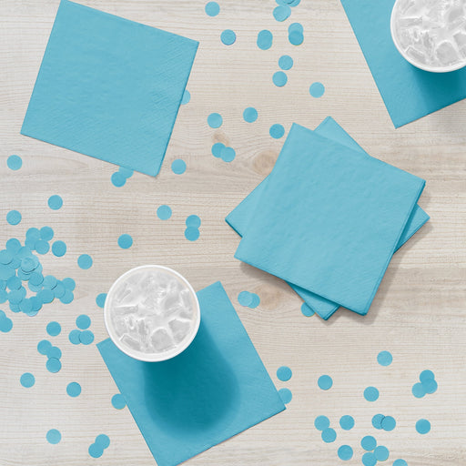 Pastel Blue Beverage Napkin | 50ct