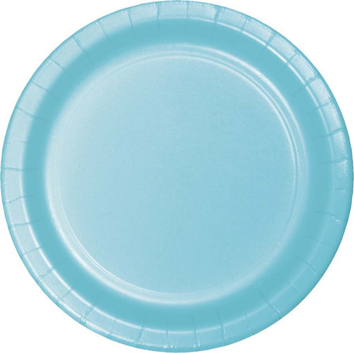 Pastel Blue Paper Plates 7" | 24ct